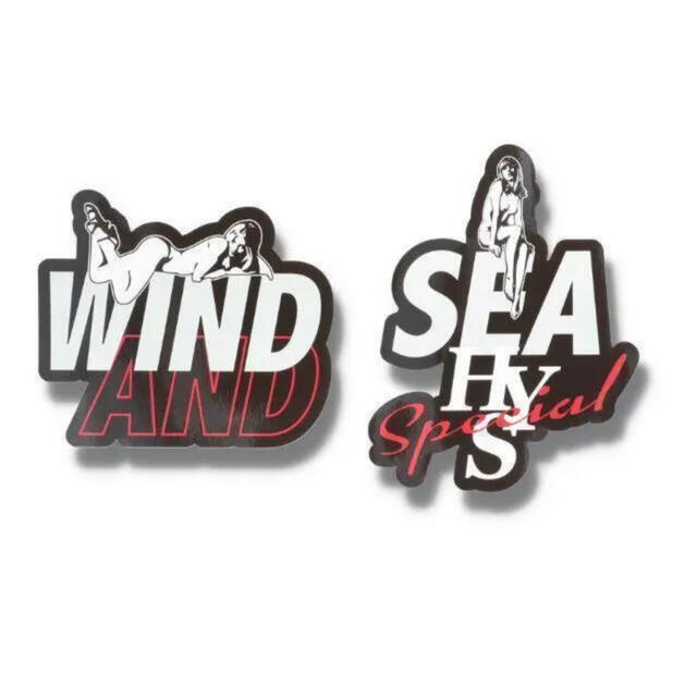 HYSTERIC GLAMOUR(ヒステリックグラマー)のwind and sea ヒステリックグラマー ステッカーセット 2枚 メンズのファッション小物(その他)の商品写真