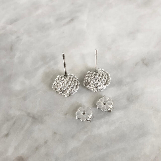 Tiffany & Co.(ティファニー)のティファニー　ピアス　ツイスト　ノット　サマセット　メッシュ　シルバー925 ☆ レディースのアクセサリー(ピアス)の商品写真