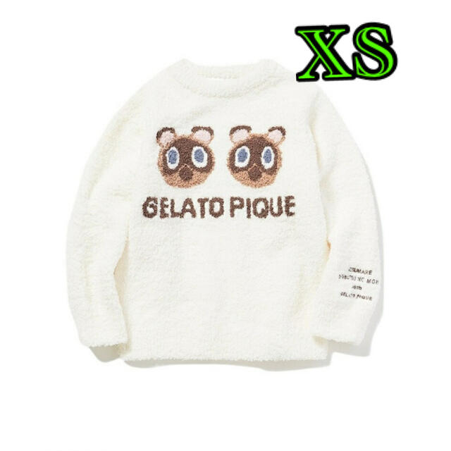 gelato pique(ジェラートピケ)の新品未使用　ジェラピケ　あつ森　つぶまめジャガードプルオーバー　XS レディースのルームウェア/パジャマ(ルームウェア)の商品写真