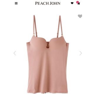 ピーチジョン(PEACH JOHN)の日曜日までお値下げ！新品タグ付き　ピーチジョン　自由のブラキャミ(ブラ)