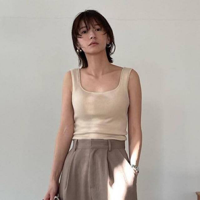 【タイムセール】CLANE クラネ SQUARE TANK KNIT TOPSのサムネイル