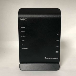 エヌイーシー(NEC)のNEC PA-WG1200HS4 Wi-Fi Aterm WG1200HS4(PC周辺機器)