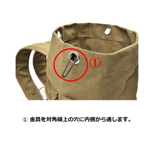 ドラム バッグ 35L ミリタリーバッグ カーキ リュックサック 帆布 メンズのバッグ(ドラムバッグ)の商品写真