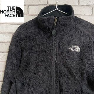 ザノースフェイス(THE NORTH FACE)のNORTH FACE フリースジャケット シンプル 刺繍 ブラック レディースS(ブルゾン)