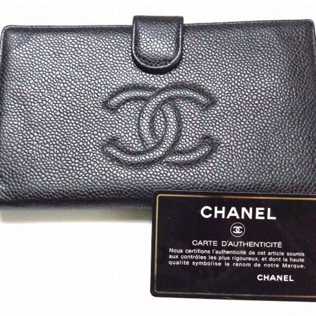 再入荷】 CHANEL - シャネル☆長財布☆がま口財布☆CHANEL☆二つ折り