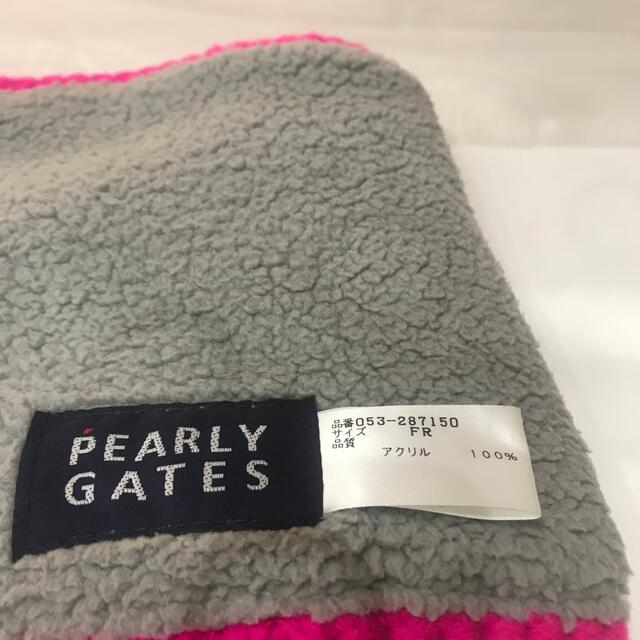 PEARLY GATES(パーリーゲイツ)のパーリーゲイツ　ニコちゃんあったかフリース帽子 レディースの帽子(キャップ)の商品写真