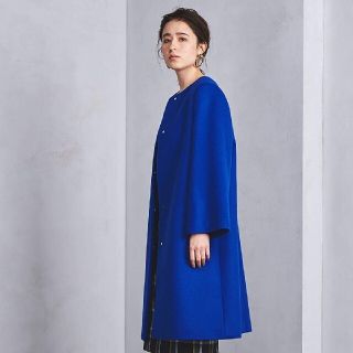 ユナイテッドアローズ(UNITED ARROWS)の専用！　ユナイテッドアローズ ビーバーノーカラーコート(ロングコート)