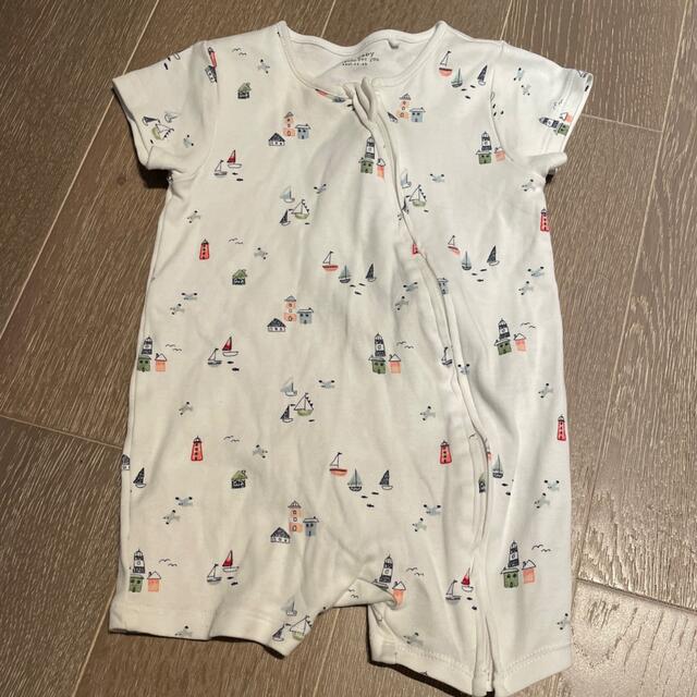 NEXT(ネクスト)の値下げ❗️next  半袖ロンパース　2枚セット キッズ/ベビー/マタニティのベビー服(~85cm)(ロンパース)の商品写真