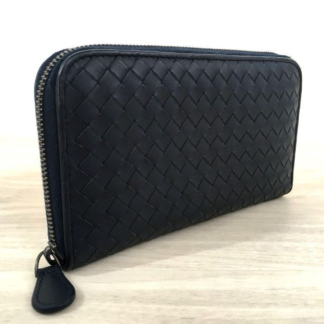 限定版 Veneta Bottega - 162 ネイビー 長財布 VENETA BOTTEGA 美品 長