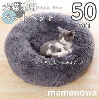 ペットベット　猫ベッド 犬ベッド 猫クッションベッド 丸型 洗える(猫)