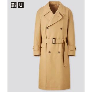 ユニクロ(UNIQLO)のUNIQLO U トレンチコート　ベージュＬ(トレンチコート)