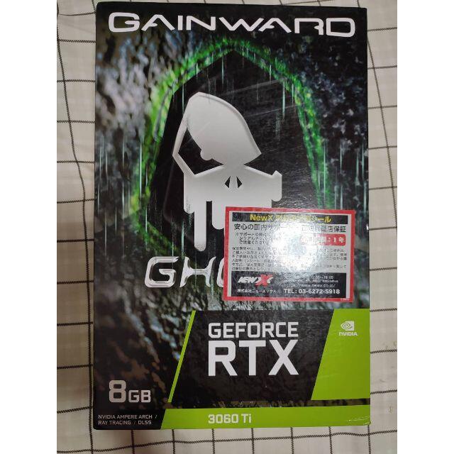 スマホ/家電/カメラGAINWARD RTX 3060Ti GHOST 8G V1 LHR