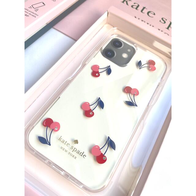 kate spade new york(ケイトスペードニューヨーク)のケイトスペードkate spade♡アイフォンカバー携帯ケース13Proチェリー スマホ/家電/カメラのスマホアクセサリー(iPhoneケース)の商品写真