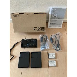 リコー(RICOH)の【TK様専用‼︎】デジカメ　RICOH リコー CX6 BLACK 黒(コンパクトデジタルカメラ)