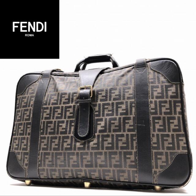 美品 フェンディ FENDI ズッカ柄 たくさん入る！ トランクケース バッグ