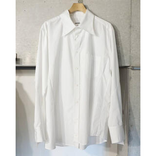 COMOLI - sulvam ブロードスタンドカラーシャツ　ホワイトサイズm