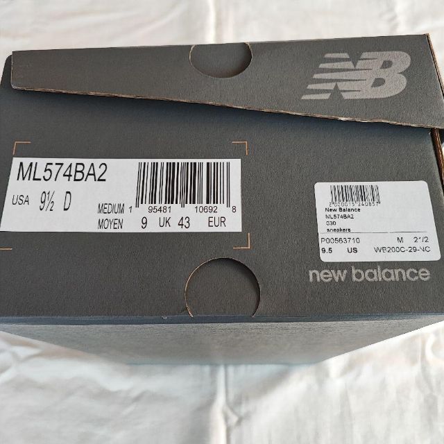 安い新品 New ニューバランス 27.5cm US9.5の通販 by s.y's shop｜ニューバランスならラクマ Balance - NewBalance ML574BA2 お得特価