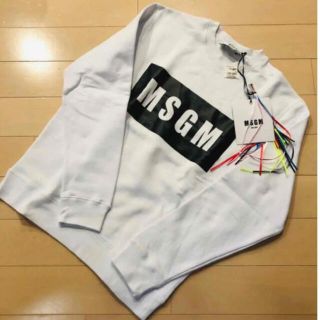 エムエスジイエム(MSGM)の★ chappy様専用★    MSGM ボックスロゴ　裏起毛トレーナー　Ｓ(スウェット)