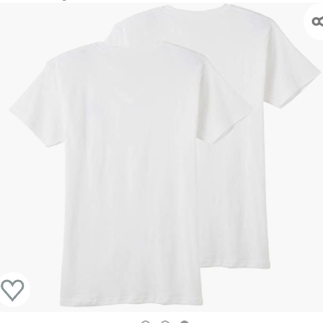 adidas(アディダス)の新品！[アディダス] Tシャツ Vネック 2枚組 メンズ ホワイト L メンズのトップス(Tシャツ/カットソー(半袖/袖なし))の商品写真