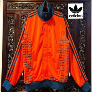 アディダス(adidas)のアディダス オリジナルス トレフォイル いっぱい オレンジ ジャージ パーカー(ジャージ)