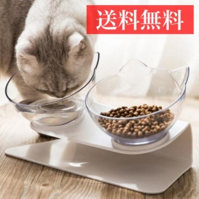 食器 ペット食器 猫耳ボウルセット フードボウル 猫 えさ 皿 犬  その他のペット用品(猫)の商品写真