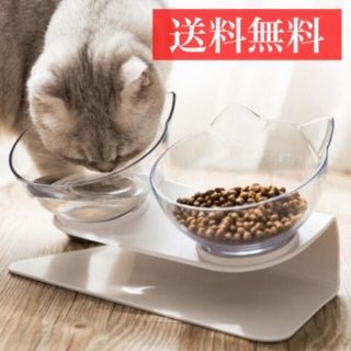 食器 ペット食器 猫耳ボウルセット フードボウル 猫 えさ 皿 犬 (猫)