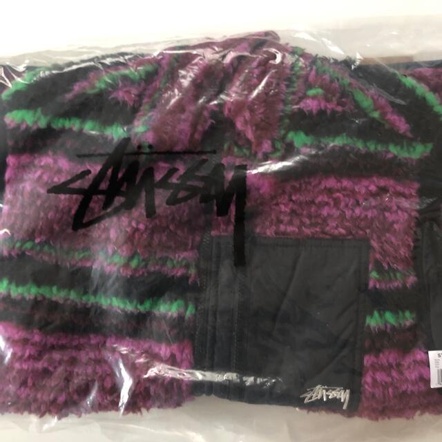 STUSSY(ステューシー)のStussy Striped Sherpa Vest ステューシー ベスト M メンズのトップス(ベスト)の商品写真