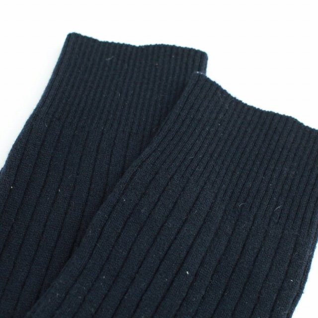 プラダ ニット セーター カシミヤ リブ 七分袖 44 L 紺 4