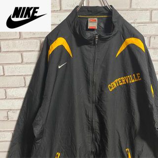 ナイキ(NIKE)の90s 古着 ナイキ 刺繍ロゴ スウォッシュロゴ ゆるだぼ ビッグシルエット(ナイロンジャケット)