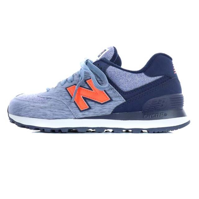 New Balance(ニューバランス)のニューバランス WL574WTC スニーカー ローカット ロゴ 25cm 紺 メンズの靴/シューズ(スニーカー)の商品写真