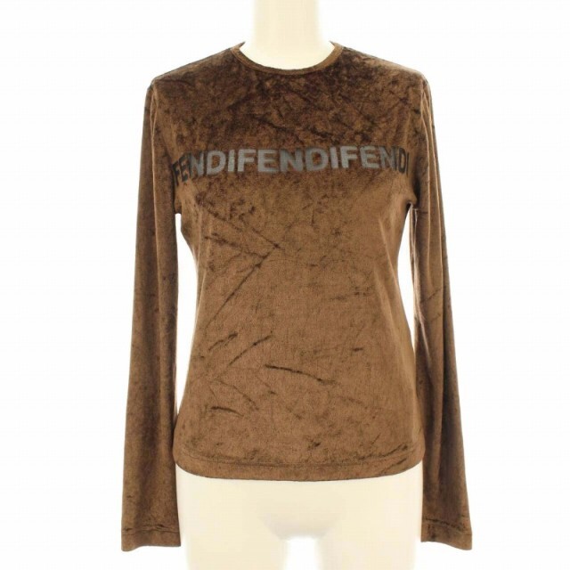 信頼 値下げ!FENDI ヴィンテージ ベロア トップス - Tシャツ