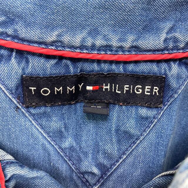 TOMMY HILFIGER(トミーヒルフィガー)のトミーヒルフィガー☆ワンポイント刺繍ロゴ 長袖 LS デニム BDシャツ メンズのトップス(シャツ)の商品写真
