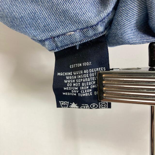 TOMMY HILFIGER(トミーヒルフィガー)のトミーヒルフィガー☆ワンポイント刺繍ロゴ 長袖 LS デニム BDシャツ メンズのトップス(シャツ)の商品写真
