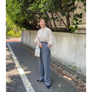 BASIC TUCK PANTS CLANEベーシックタックパンツ(カジュアルパンツ)