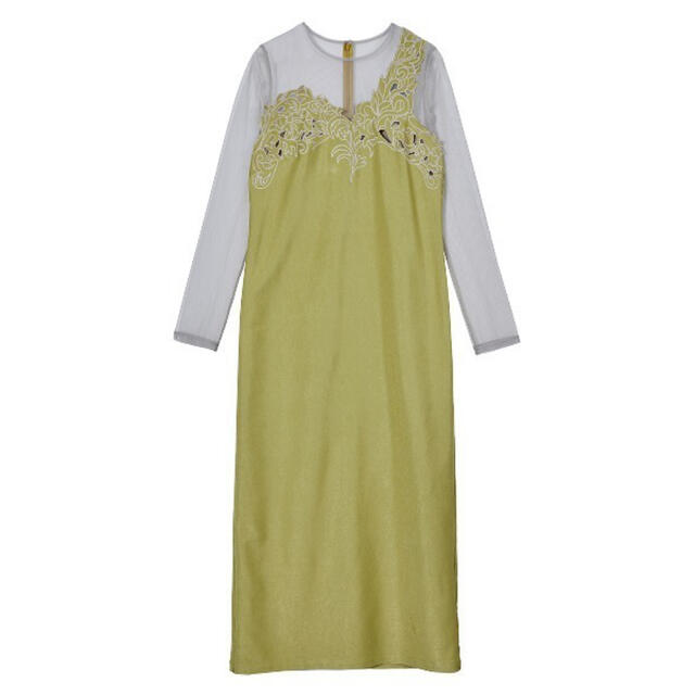 UND RENEE CUTWORK DRESS  ピスタチオ