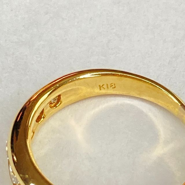 K18　ダイヤ　指輪 レディースのアクセサリー(リング(指輪))の商品写真