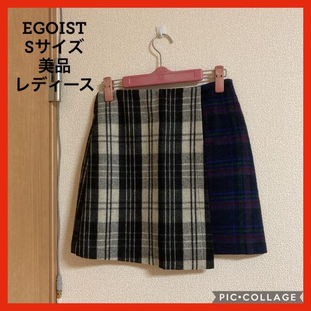 EGOIST(エゴイスト)の［美品］エゴイスト　チェックスカート　ミニスカート　Sサイズ レディースのスカート(ミニスカート)の商品写真