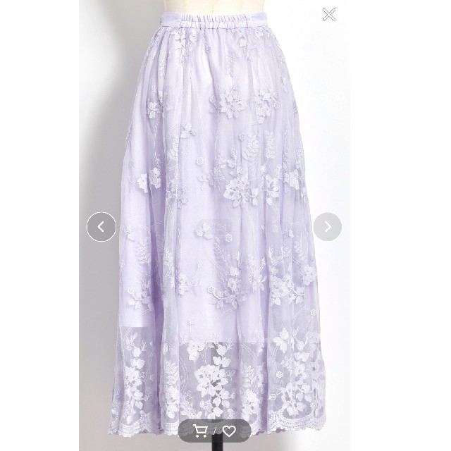 Noela(ノエラ)の最終お値下げ☆チュールフラワー刺繍スカート レディースのスカート(ロングスカート)の商品写真