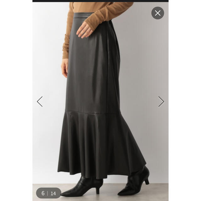 LEPSIM LOWRYS FARM(レプシィムローリーズファーム)のレザースカート　新品 レディースのスカート(ロングスカート)の商品写真