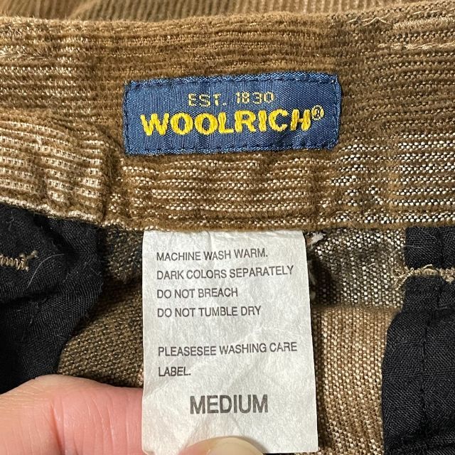 WOOLRICH(ウールリッチ)の【人気】ウールリッチ コーデュロイパンツ チェック柄 ブラウン系 サイズM メンズのパンツ(スラックス)の商品写真