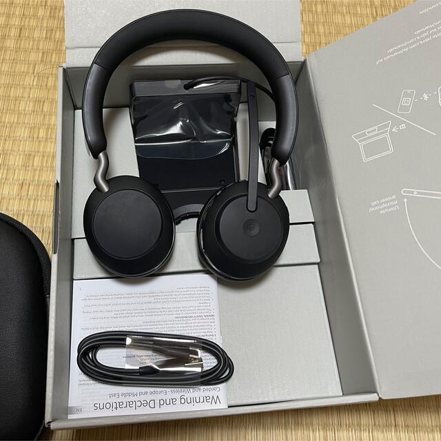 【新品】Jabra Evolve2 65 MS Stereo スマホ/家電/カメラのオーディオ機器(ヘッドフォン/イヤフォン)の商品写真