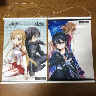 SAO ソードアート　キリト　電撃20周年限定タペストリー