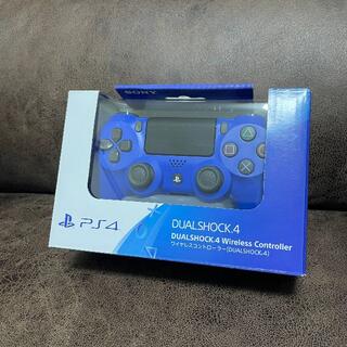 美品 PS4 ワイアレスコントローラー DUALSHOCK4 ウェイブ・ブルー