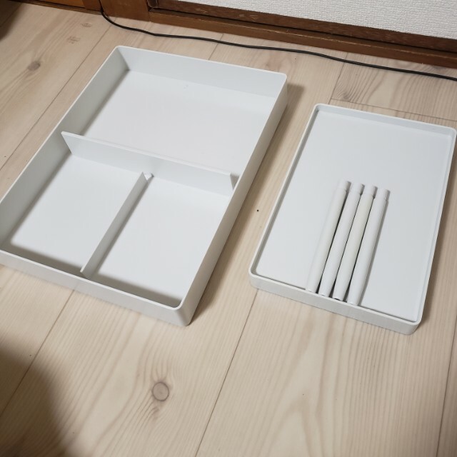 MUJI (無印良品)(ムジルシリョウヒン)の無印良品　組み合わせて使える収納トレー　大小セット インテリア/住まい/日用品のキッチン/食器(テーブル用品)の商品写真