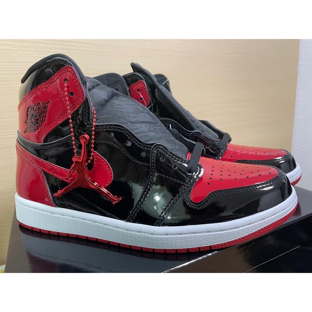 air jordan 1 patent bred 26.5ジョーダン1スニーカー