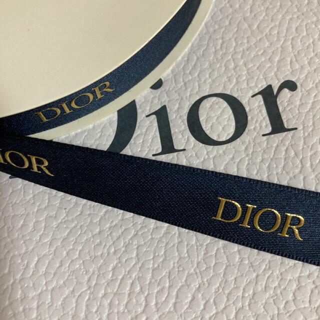 Christian Dior(クリスチャンディオール)のDior/2種類✨ラッピングリボン【各1mセット】 インテリア/住まい/日用品のオフィス用品(ラッピング/包装)の商品写真