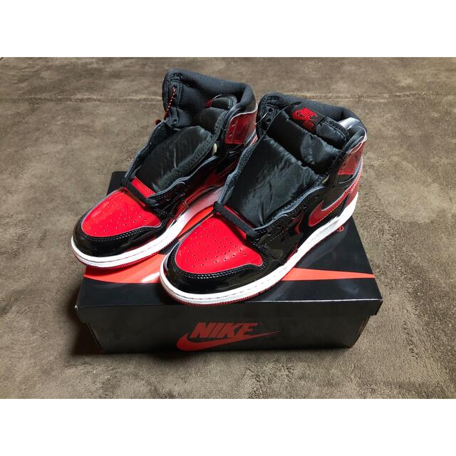 NIKE AIR JORDAN 1  GS Patent Bred 24