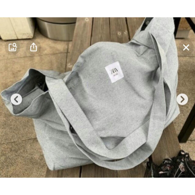ZARA(ザラ)の【MK様専用】ユーザブルバック　トートバック　エコバッグ　M＆Lサイズセット レディースのバッグ(トートバッグ)の商品写真