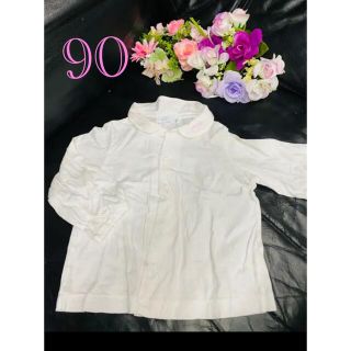 クレージュ(Courreges)のま22 キッズ　子供　クレージュ　長袖　トップス　ブラウス　90(ブラウス)