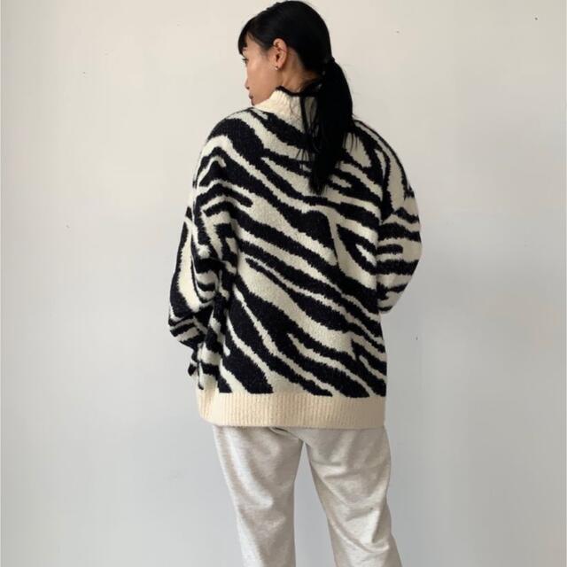 421_select zebra knit ゼブラニットの通販 by 603｜ラクマ